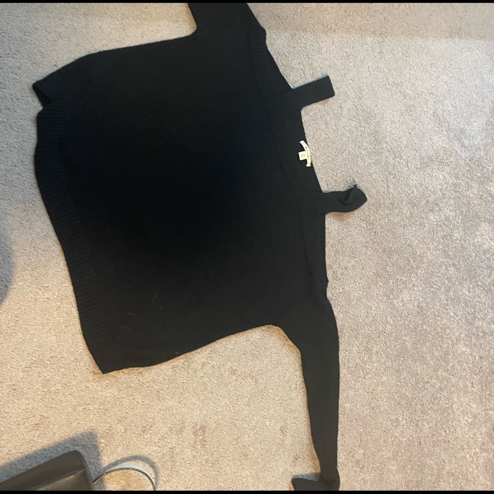 Gauzy off the shoulder black sweater size M from Francesca’s